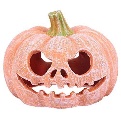 iplusmile Halloween-Haustier-Zubehör, Kürbis-Form, Kunstharz, für kleine Haustiere, Reptilienhaus von iplusmile