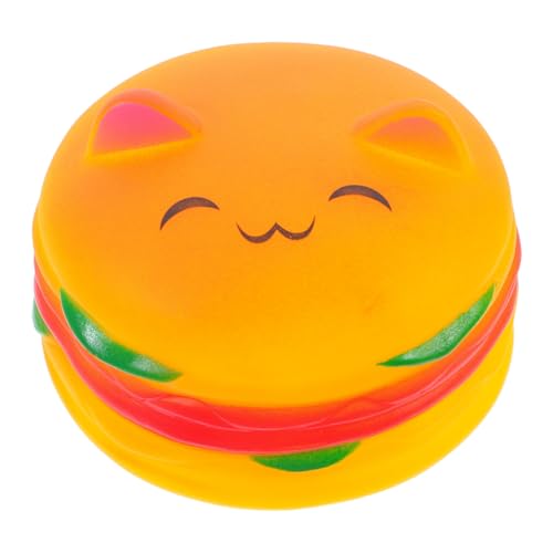 iplusmile Hamburger Quietschspielzeug Hundekauspielzeug Zahnreinigung Hundespielzeug Hamburger Quietschspielzeug Hamburger Hamburger Haustier Kauspielzeug Hamburger Kauspielzeug Vinyl Gelb von iplusmile