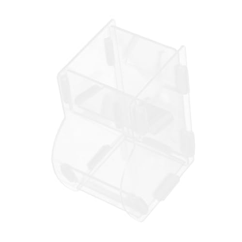 iplusmile Hamster Food Box kleine Tierfutterschale Automatischer Futterspender für Käfig Rattenkäfig -Pet -Feeder Futterbehälter für Hamster Kleiner Futternapf Acryl Transparent von iplusmile