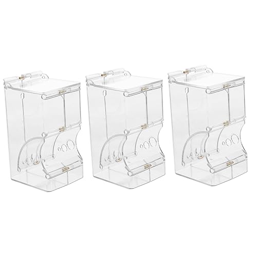 iplusmile 3st Futterautomat Für Hamster Automatischer Futterspender Automatischer Spender Für Kleine Haustiere Frettchen Hase Feeder Futterspender Für Vögel Acryl Meerschweinchen von iplusmile
