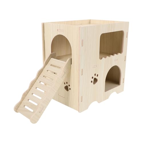 iplusmile Hamster Massivholzhaus Hamsterspielzeug Drinnen Gemütlich Leiter Klettern Verstecken Versteckt Hütte Klein Häuser Hamsterhaus Röhren Nest Beige iplusmile Hamster Massivholzhaus Hamsterspielzeug Drinnen Gemütlich Leiter Klettern Verstecken Versteckt Hütte Klein Häuser Hamsterhaus Röhren Nest Beige von iplusmile