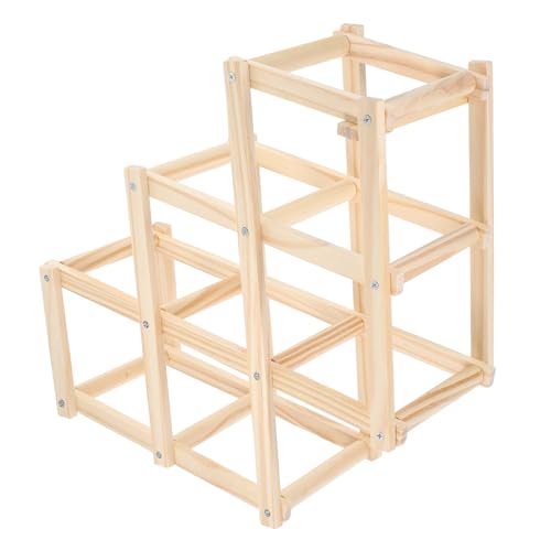 iplusmile Hamster-kletterleiter Rattenversteck Holzleiter Versteck Hamster Kauert Rattenkäfig Haustierkletterleiter Aus Holz Hamster Kletterleiter Khaki Hölzern von iplusmile
