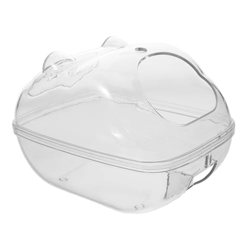 iplusmile Hamsterbadewanne Hamsterbadewanne Hamsterkäfig Sandkasten Hamsterbett Hamstertoilette Hamsterkäfigbett Zubehör Kleintier Sandbadbehälter Hamstersandbad Pp Transparent von iplusmile