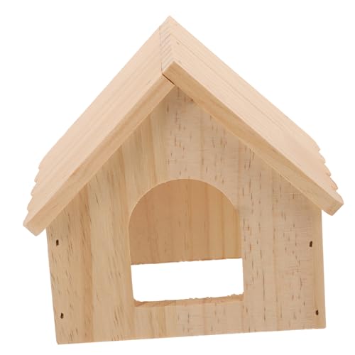 iplusmile Hamsterkäfig Versteck Aus Holz Dekoratives Und Verschleißfestes Rattenhaus Schlafversteck Für Hamster Und Kleintiere Spielplatz Und Rückzugsort von iplusmile