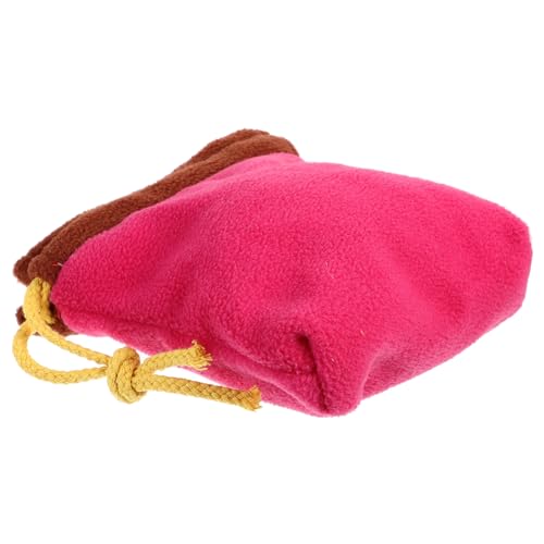 iplusmile Hamsterträger Fall Beutel Mini tragbar Haustiertasche mit Loch Auto pet Backpack Haustierträger Tragetasche für Haustiere Transportbox für Hamster Hamster-Aufbewahrungstasche Rosy von iplusmile