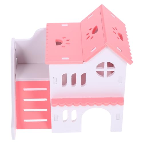 iplusmile Hamsterhaus Meerschweinchenhaus Hütte Villa Chinchilla Hideaway Ausruhmöglichkeit Spielzeug Für Zwerghamster Kleine Rennmäuse Mäuse von iplusmile