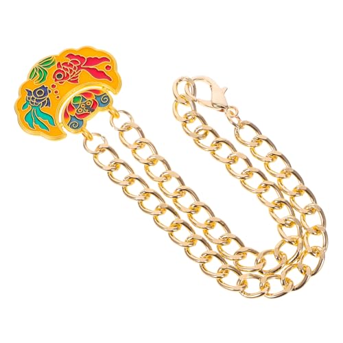 iplusmile Haustier Metall Schloss Anhänger Halskette Kette Tier Handgemachte Türklingel Halsband Halskette Haustier Schmuck Halskette Langlebigkeit Schloss Anhänger Charm Chinesischer Stil von iplusmile