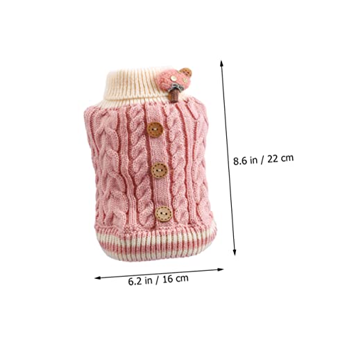iplusmile Haustier Pullover für Welpen und Katzen Warmes Komfortables Herbst Winter Strickkleid mit Niedlichem Cartoon Weicher Atmungsaktiver Xs für Kleine Hunde und Katzen für und Outdoor von iplusmile