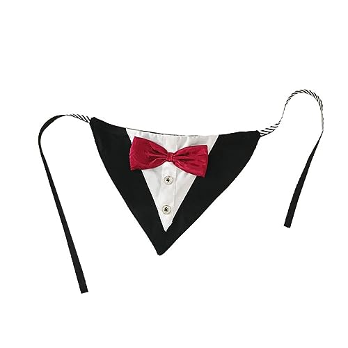 iplusmile Haustier-dreiecksschals Party Netter Hundehalsband Pfote Welpe Haustierzubehör Für Hunde Stichworte Hochzeit Bogen Farbig Körperpflege Haustiere Haustierbedarf Rot von iplusmile