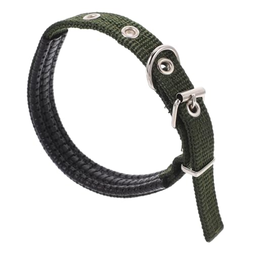 iplusmile Haustierhalsband Hundehalsband Olivengrün Gürtelschnalle Aus Legierung von iplusmile