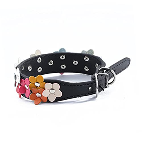 iplusmile Verstellbares Haustierhalsband Haustier Hundehalsband Pu-haustierhalsband Haustier Doppelreihe von iplusmile