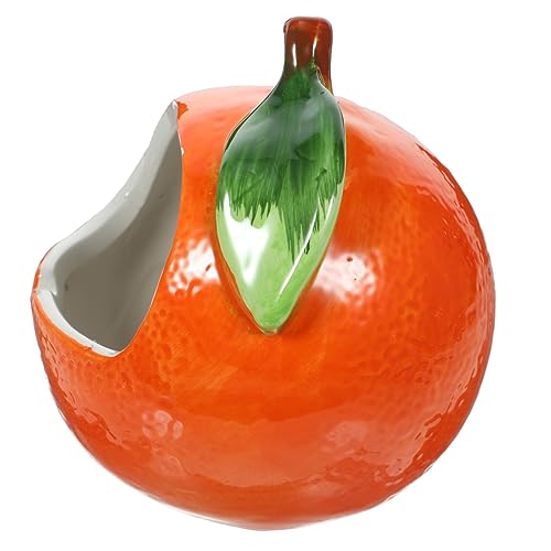 iplusmile Haustierkeramiknest Hamsterkühlung Bettwäsche Haustierbedarf klein gemütliches Meerschweinchenversteck hamsterbett pet Supplies Hamster Nest Hamster-Keramik-Nest Hamsternest Orange von iplusmile