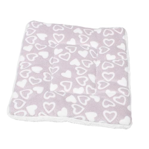 iplusmile Haustiermatte Hundeschlafmatte Plüsch Bettunterlagen für Haustiere Plüschmatte für Haustiere Schlafmatten für Haustiere Haustierbetten Katzenbett Stoff Light Grey von iplusmile