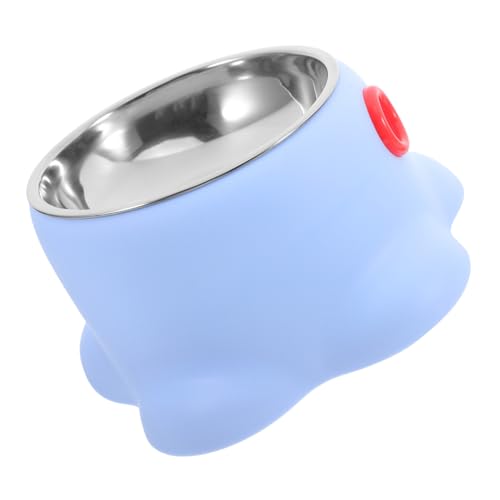 iplusmile Haustiernapf Aus Edelstahl Futternapf Für Katzen Wasserschale Aus Edelstahl Kleine Hundesschüssel Kühlbecher Für Haustier Katzennäpfe Metallschüsseln Rostfreier Stahl Sky-Blue von iplusmile