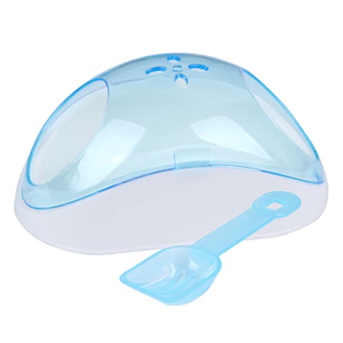 iplusmile Haustierwanne Set Hamster sandbad Hamster-Sandbad Sandbad für Chinchilla Sandbad für Kleintiere Hamster Unterschlupf Scoop Chinchilla-Sandbadehaus Haustierversorgungsbad Sky-Blue von iplusmile