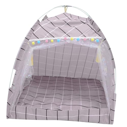 iplusmile Haustierzelt Katzenbett Haustier Zelt Kleine Tiere Laufstall Schlafhaus Für Haustiere Kleines Haustier-Tipi Hunde-Tipi Hund Katze Schlafzelt Glasfaser Indoor-Hund Kätzchen iplusmile Haustierzelt Katzenbett Haustier Zelt Kleine Tiere Laufstall Schlafhaus Für Haustiere Kleines Haustier-Tipi Hunde-Tipi Hund Katze Schlafzelt Glasfaser Indoor-Hund Kätzchen von iplusmile