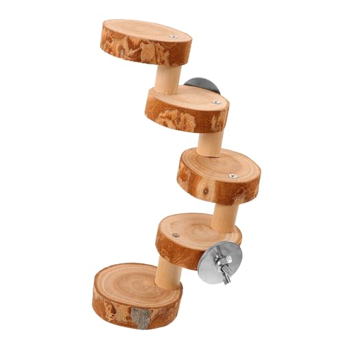 iplusmile Hamster Holzleiter Spielzeug Sicheres Klettergerät Für Meerschweinchen Und Kleintiere Fördert Balance Und Spielspaß Im Käfig Stufige Plattform Natürlichem von iplusmile