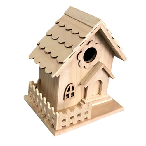 iplusmile Holzvogelhaus Schreibtisch Vögel Rustikal Vogel- Tischdeckel Aus Türdekoration Vogelhaus Im Freien Hängen Vogel Zuhause Holzig Hängend Unbemalt Gartendekor Bambus von iplusmile
