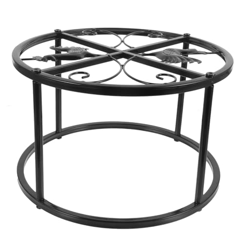 iplusmile Hühnerfutterhalter Futterspender coop Henne Futterständer für den Hühnerstall Küken klein legehühner chicken feeder Zubehör für Hühnerställe Bewässerungsständer Schmiedeeisen Black von iplusmile