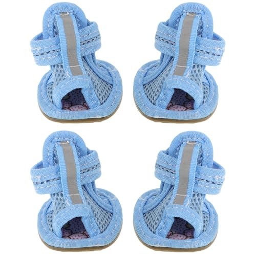iplusmile 4 Stück Hundeschuhe für Haustiere pfotenschutz Schuhe Stiefel Turnschuhe Sandalen Haustierschuhe Hundesandale der Hund wasserfeste Schuhe Hundepfote großer Hund von iplusmile