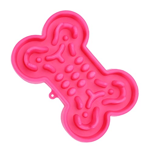 iplusmile Hund Slow Food Bowl Langsam Essender Hundenapf Schüssel Welpenbedarf Kleiner, Langsam Fressender Hundenapf Haustiernapf Langsame Feeder Für Hunde Slow Feeder Hundenapf Rosa von iplusmile