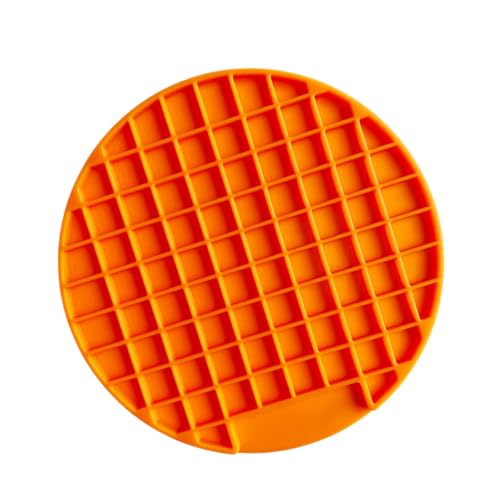 iplusmile Hund frisst langsam Matte pet Food Container Umweltfreundliches Haustierzubehör Essen Welpe Fütterung Haustier frisst langsam Matte Kissenfutterautomat für Haustiere Orange von iplusmile