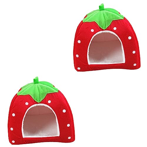 iplusmile 2 Stücke Haustier Bett Katze Bett Welpen Faltbare Hund Bett Erdbeere Design Rot Größe Extra iplusmile 2 Stücke Haustier Bett Katze Bett Welpen Faltbare Hund Bett Erdbeere Design Rot Größe Extra von iplusmile
