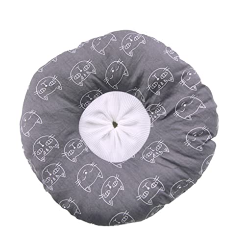 iplusmile Katze Elisabethanischer Kragen Kreis Schild Verstellbarer Anzug Name Luft Haustiere Zubehör Für Katzen Elisabethanisches Haustierhalsband Katzenhalsband Anti-leck-Kragen Grey von iplusmile