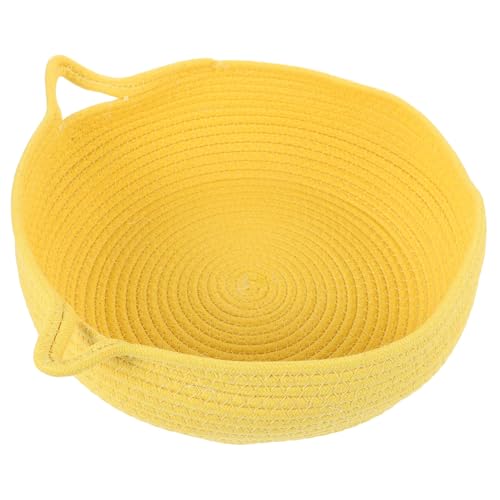 iplusmile Katze schlafkissen Baumwolle Bett Weberei klein Korb Katzennest Schlafnest für Haustiere Haustier schlafhaus ruhendes Nest Heimtierbedarf Baumwollseil Yellow iplusmile Katze schlafkissen Baumwolle Bett Weberei klein Korb Katzennest Schlafnest für Haustiere Haustier schlafhaus ruhendes Nest Heimtierbedarf Baumwollseil Yellow von iplusmile