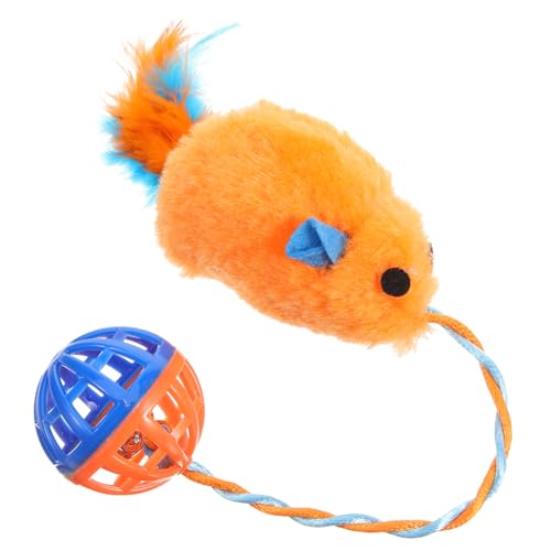 iplusmile Katzen Mit Plüschmaus Und Glocke Interaktives Katzenspielzeug Für Kätzchen Süßes Und Haustier Zubehör Fördert Und Bewegung iplusmile Katzen Mit Plüschmaus Und Glocke Interaktives Katzenspielzeug Für Kätzchen Süßes Und Haustier Zubehör Fördert Und Bewegung von iplusmile