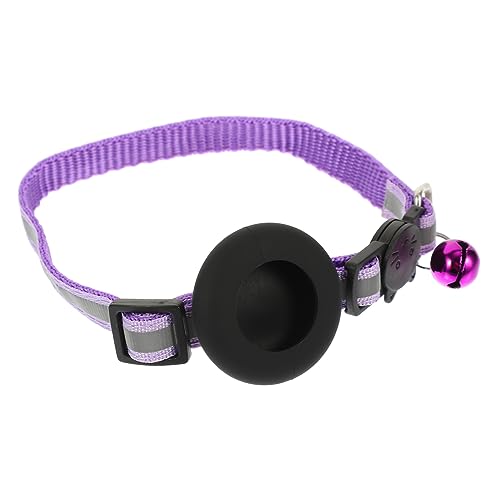 iplusmile Katzenhalsband Kleines Welpenhalsband Welpen-id-Halsband Verstellbarer Kätzchenkragen Reflektierender Kragen Glockenkragen Kragen Für Violett Hündchen Plastik Sicherheitsschnalle von iplusmile