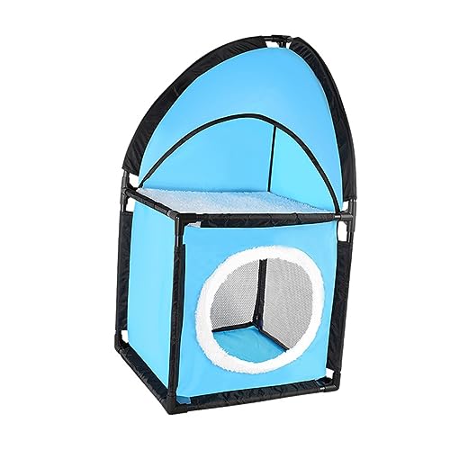 iplusmile Katzenmöbel Kratzbaum mit Tunnel Design Doppelte für Katzen Kratzfestes Spielhaus Sicheres Mehrere Katzen von iplusmile