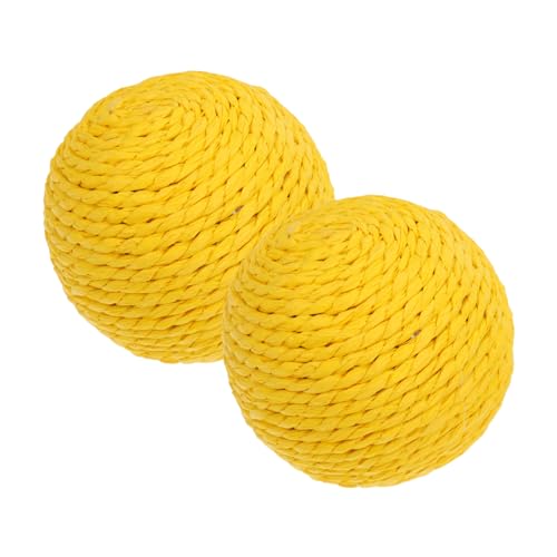 iplusmile Katzenspielzeugball Katzenbälle Katzenspielzeug Für Wohnungskatzen Kratzball Für Katzen Interaktives Für Haustiere Sisal-seilspielzeug Für Katzen Yellow Hanfseil iplusmile Katzenspielzeugball Katzenbälle Katzenspielzeug Für Wohnungskatzen Kratzball Für Katzen Interaktives Für Haustiere Sisal-seilspielzeug Für Katzen Yellow Hanfseil von iplusmile