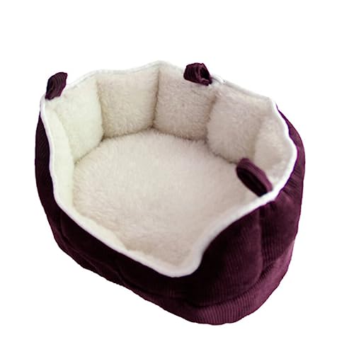 iplusmile Kleines Haustierbett Hamster-hängematte Kleines Haustiersofa Kleines Haustier Baumwollnest Winter Warmes Bett Hamster Winternest Igel-nestbett Haustierhaus Das Vogelnest von iplusmile