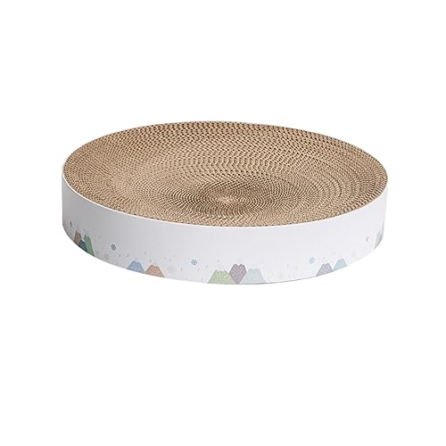 iplusmile Kratzbrett Schalenform Schlafnest Spielmatte für Katzen Katzenkratzbrett aus Gewelltem Papier S für Stundenlangen Spaß und Schutz Ihrer Möbel von iplusmile