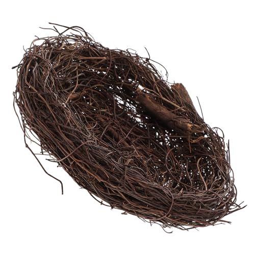 iplusmile Künstliches Rattannest Dekoration Vogelhaus Aufhängen Leicht Gartendeko Balkon Desktop Ostern Tischdeko Gartenfiguren von iplusmile