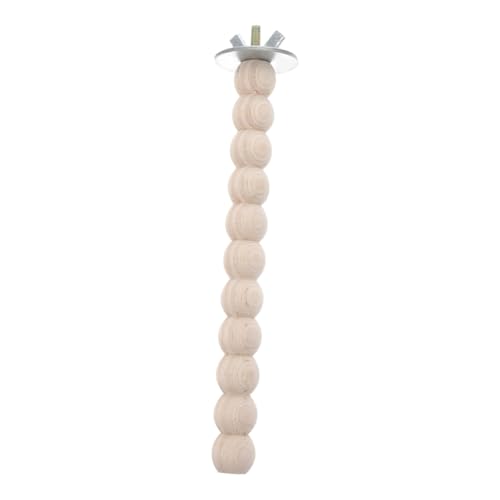 iplusmile Holzstange Für Papageienkäfige Kratzstab Und Spielzeug Für Nymphensittiche Und Conures Natürliche Schleifstange Mit Sitzplattform Für Kleine Vögel von iplusmile