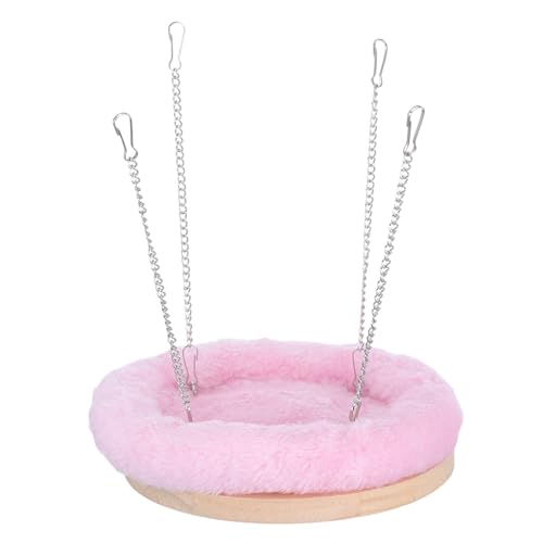 iplusmile Schaukelspielzeug Für Sittiche Vogelhängematte Aus Holz Und Baumwolle Warmes Vogelnest Hängebett Für Papageienkäfige Nymphensittich-Spielzeug Bequemer Schlafplatz Für Vögel von iplusmile