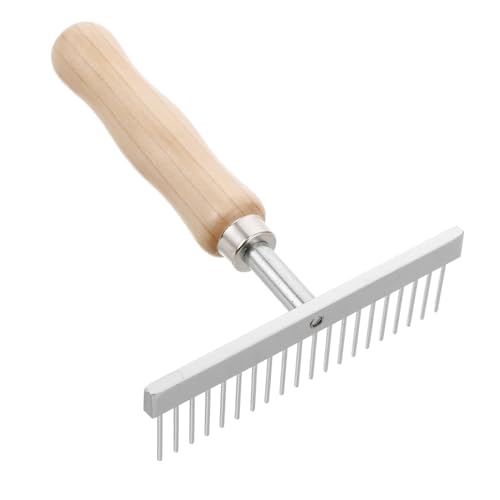 iplusmile Pferde Rechenbürste mit Holzgriff Dematting Tool für Pferde und Kühe zu Reinigen Ergonomisch Vielseitig Einsetzbar für Optimale Fellpflege iplusmile Pferde Rechenbürste mit Holzgriff Dematting Tool für Pferde und Kühe zu Reinigen Ergonomisch Vielseitig Einsetzbar für Optimale Fellpflege von iplusmile