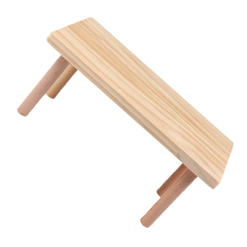 iplusmile Holzspielzeug Für Kleintiere Hamsterplattformbrett Kletterspielzeug Für Haustiere Plattform Für Zweiten Stock Kleintierspielplatz Käfigzubehör Für Futternapf Und Trinkflasche von iplusmile