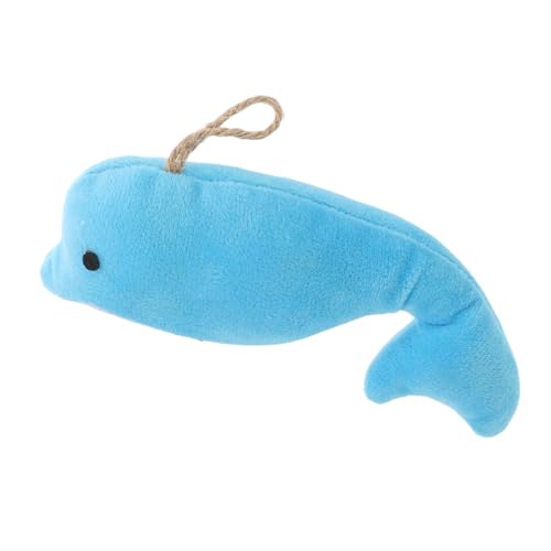iplusmile Stuffed Dolphin Pet Toy Niedliches Plüschspielzeug Für Kleine Hunde Katzen Und Kätzchen Interaktives Kau Und Trainingsspielzeug Strapazierfähigem Material Für Stundenlangen von iplusmile