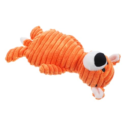 iplusmile Robustes Plüschspielzeug Hund Tiger Form Beißspielzeug zum Kauen und Kreatives Trainingsspielzeug für Welpen zur Interaktion und Stressabbau Waschbar und Langlebig von iplusmile