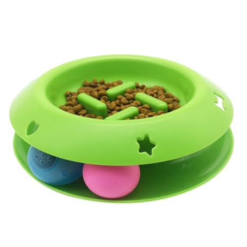 iplusmile Slow Feeder für Haustiere stoffball Rolling Ball Katzenfutterschüssel Rollender Ball katzenfutter schüssel Futterautomat für Haustiere Futternapf für Haustiere von iplusmile