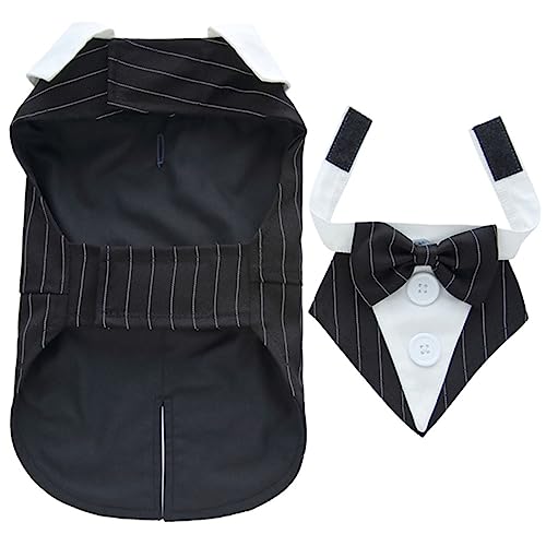 iplusmile Smoking Für Haustiere Hundegeburtstagskostüm Hundekostüm Hund Hochzeitskleid Haustierkostüm Mit Fliege Formeller Smoking Für Hunde Welpen-Outfit-Kleid Zubehör Polyester Einstellbar von iplusmile