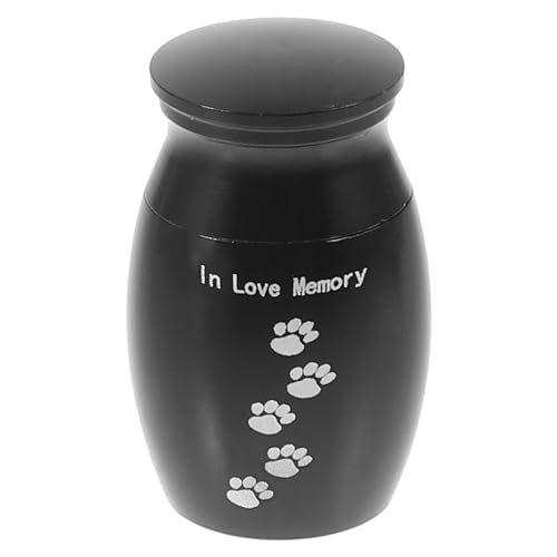 iplusmile Tierurne für Haustiere Kleine Schwarze Urne zur Aufbewahrung für Katzen Versiegelbar und Platzsparend Perfektes iplusmile Tierurne für Haustiere Kleine Schwarze Urne zur Aufbewahrung für Katzen Versiegelbar und Platzsparend Perfektes von iplusmile