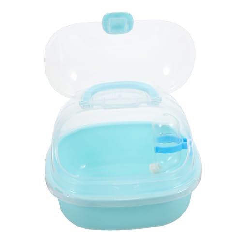 iplusmile Tragbarer Hamster Tragekäfig Transparenter Hamsterkäfig für Kleine Haustiere Leichte Transportbox mit Wasserflasche für Reisen Ausflüge und Kompakte von iplusmile