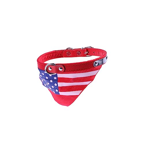 iplusmile Hundeschal Usa-Schal Unabhängigkeitstage Hundehalsband Hundehalsband Amerikanische Flagge Hundehalsband Dreieckstuch Lätzchen-Zubehör Bandana Für Hunde Hunde-Bandana-Halsband von iplusmile