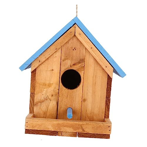 iplusmile Vogelfutterkäfig Futterspender Für Draußen DIY Futtermittel Für Wildvögel Klein Dekorativ Talg Vogeldekor Außenstation Holziges Vogelhaus Hängendes Cottage von iplusmile