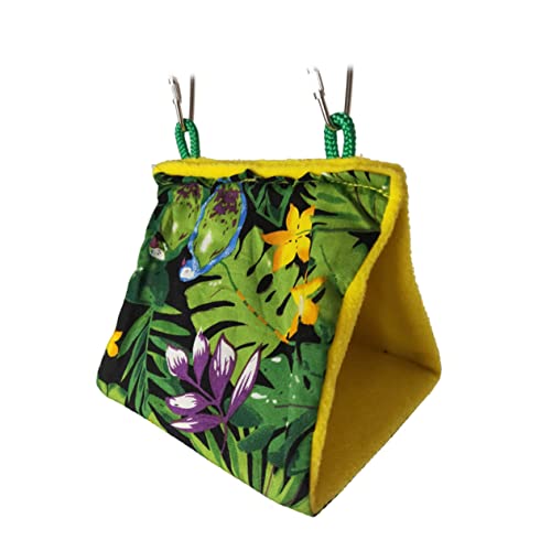 iplusmile Vogelnest Papagei Hängende Hängematte Dekorative Papageien Gartenvögel Haustier Hängebett Dreieck Weiche Vogelhängematte Vogel Outdoor Papageienbetten Schlafmaterial von iplusmile