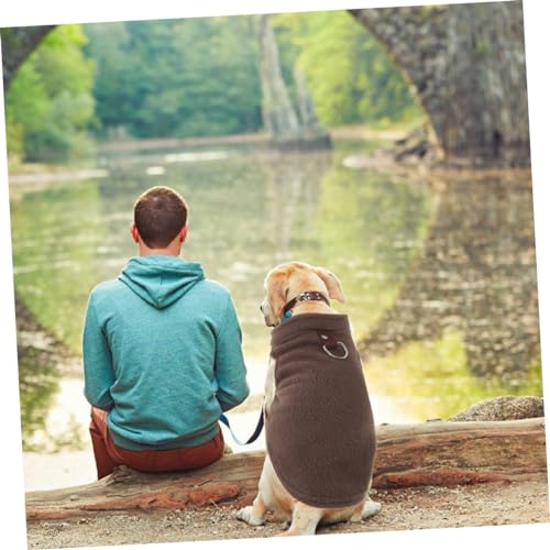 iplusmile Warme Hundeweste aus Fleece für Kleine bis Mittelgroße Hunde Komfortabel und Modisch Hautfreundliches Material für Herbst und Winter mit Lockerem Schnitt für Freie Bewegung von iplusmile